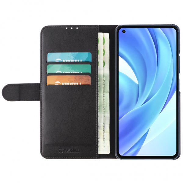 Krusell Xiaomi Mi 11 Lite -suojakotelo PhoneWallet, musta