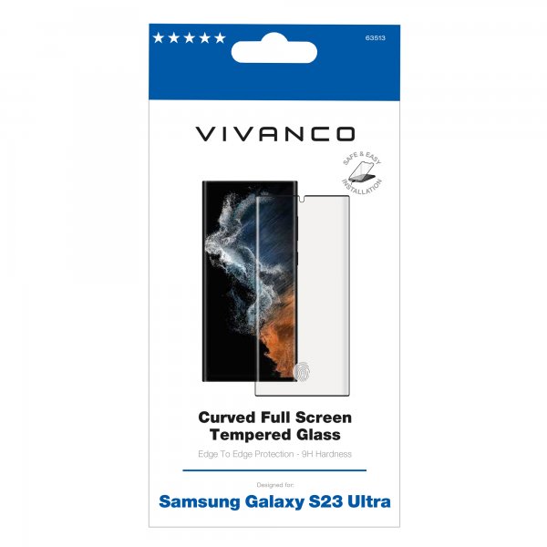 Vivanco Samsung Galaxy S23 Ultra Näytönsuoja Full Screen 3D