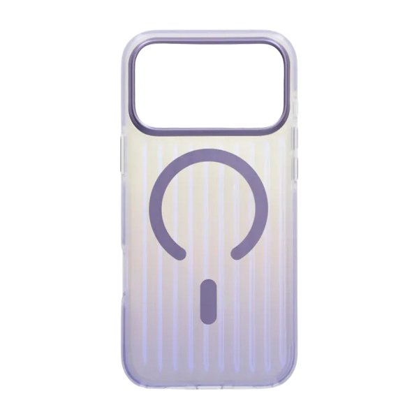 iPhone 17 Pro Kotelo Gofrattu MagSafe Vaalea lila