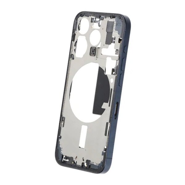 Keskirunko pienosilla iPhone 15 Prolle - Sininen Titaani OEM