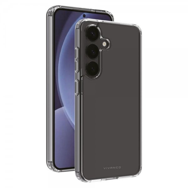 Vivanco Samsung Galaxy S25 Plus -suojakuori, kristallinkirkas, läpinäkyvä