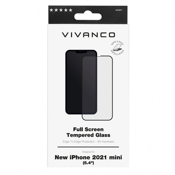 Vivanco iPhone 13 Mini -näytönsuoja, koko näyttö