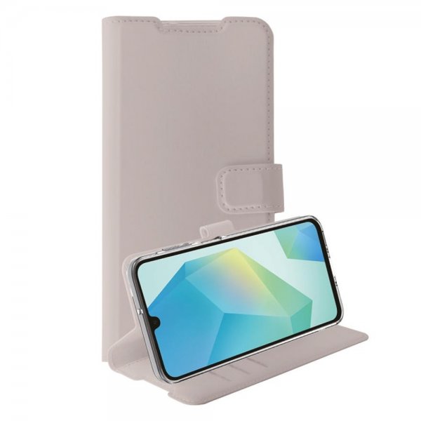 Vivanco Samsung Galaxy A16 Classic Wallet -suojakotelo, Greige