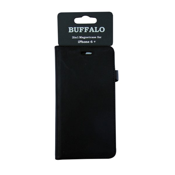 Buffalo iPhone 6/6S Plus suojakuori 2in1 Magnet Case Musta
