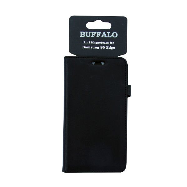Buffalo Samsung Galaxy S6 Edge Kotelo 2in1 Magnet Case Musta