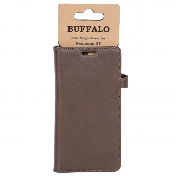 Buffalo Samsung Galaxy S7 Kotelo 2in1 Magneettikotelo Ruskea