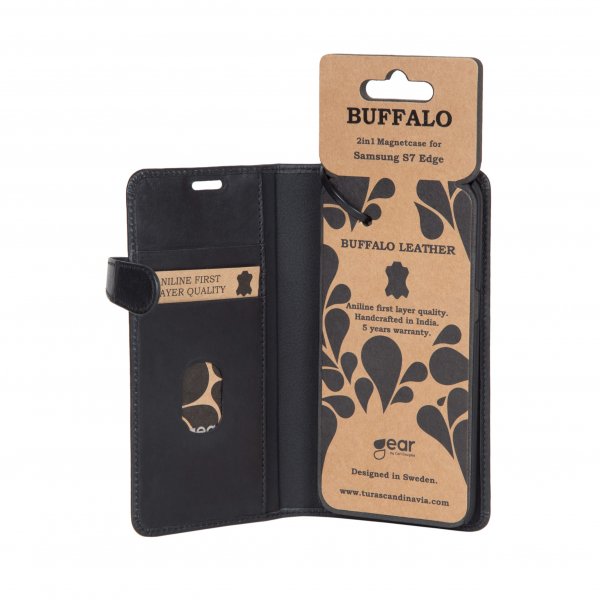 Buffalo Samsung Galaxy S7 Edge Kotelo 2in1 Magnet Case Musta