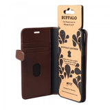 Buffalo iPhone Xs Max Kotelo 2in1 Magneettikotelo Ruskea