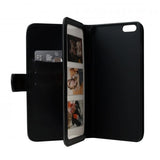 Gear iPhone 6/6S Plus -suojakotelo, 7 korttipaikkaa, musta