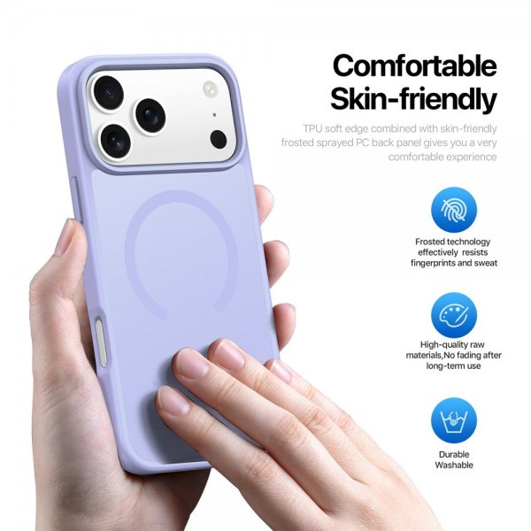 Dux Ducis iPhone 17 Pro -kuori Yind Series MagSafe, violetti