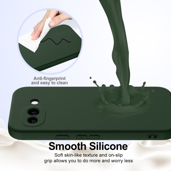 Google Pixel 10a Kuori hihnalla Silikoni MagSafe Vihreä