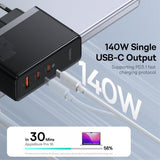 Baseus GaN5 Pro pikalaturi, 2xUSB-C ja 1xUSB-A, 160 W