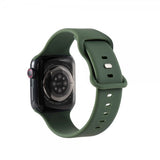 Gear Apple Watch 38/40/41/42mm Silikonihihna Oliivinvihreä
