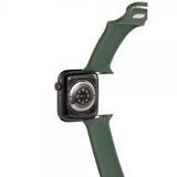 Gear Apple Watch 44/45/46mm/Apple Watch Ultra ranneke Silikoni Oliivinvihreä
