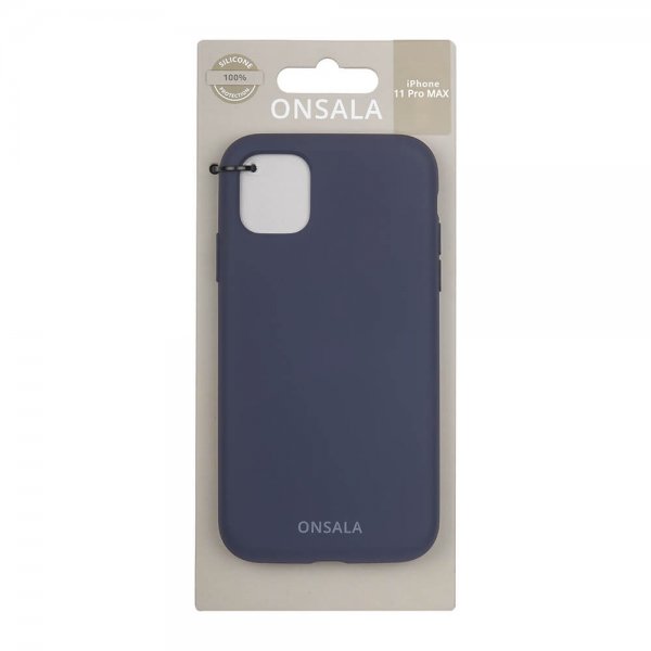 Onsala iPhone 11 Pro Max Silikonikuori Koboltinsininen