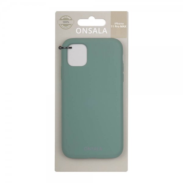 Onsala iPhone 11 Pro Max Silikonikuori Pine Green