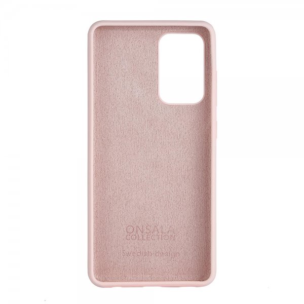 Onsala Samsung Galaxy A52/A52s 5G Kuori Silikoni Hiekka Pinkki