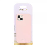 Onsala iPhone 12/iPhone 12 Pro -silikonikuori, Chalk Pink