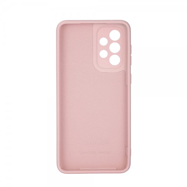 Onsala Samsung Galaxy A33 5G -suojakuori, silikonia, Chalk Pink