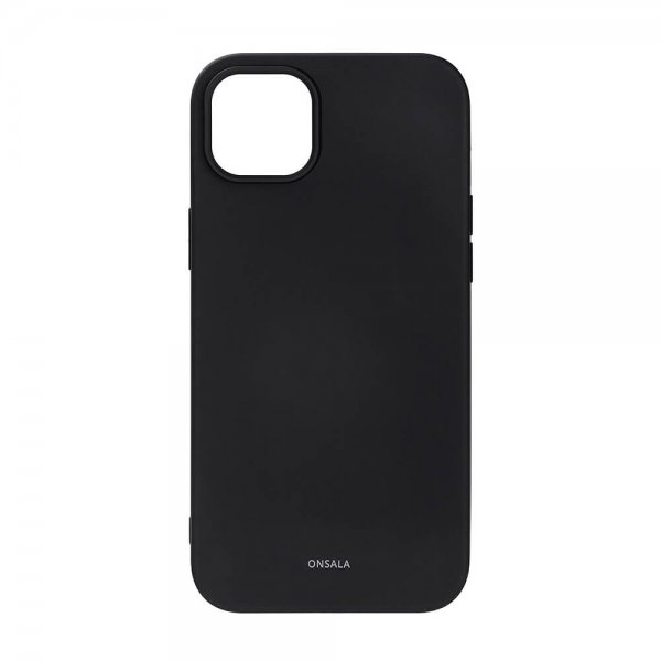 Onsala iPhone 14 Plus -silikonikuori, musta