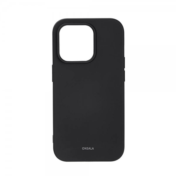 Onsala iPhone 14 Pro Silikonikuori Musta