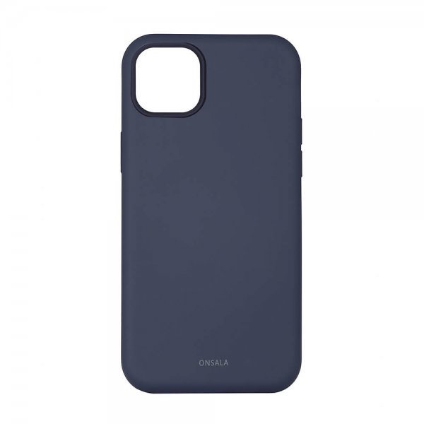 Onsala iPhone 14 Plus -silikonikuori, tummansininen