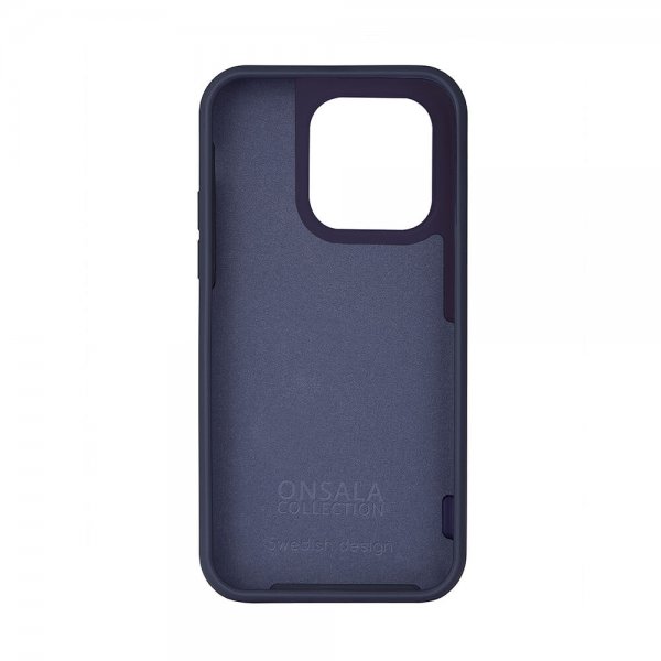 Onsala iPhone 14 Pro Silikonikuori Dark Blue