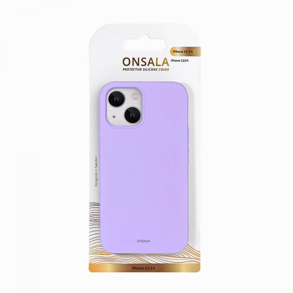 Onsala iPhone 13/iPhone 14 Silikonisuojakuori Liila