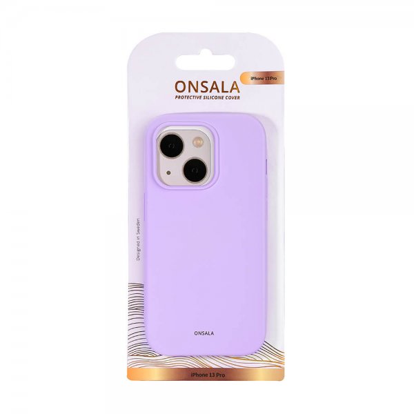 Onsala iPhone 13 Pro Silikonikuori Lila