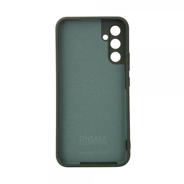 Onsala Samsung Galaxy A34 5G Kuori Silikoni Tummanvihreä