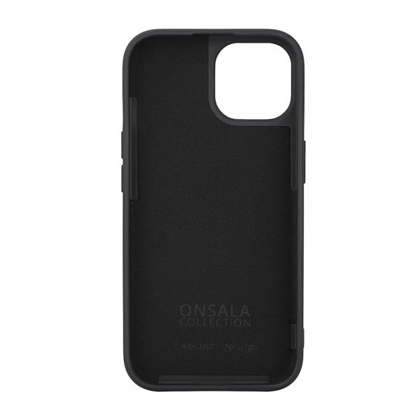 Onsala iPhone 15 Silicone Touch MagSeries Kuoret Musta