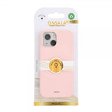 Onsala iPhone 15 -kuori Silicone Touch MagSeries Chalk Pink
