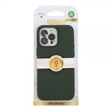 Onsala iPhone 15 Pro Max -silikonikuori, MagSeries, oliivinvihreä