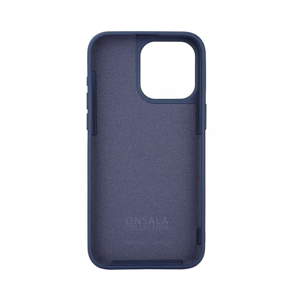 Onsala iPhone 15 Pro Max Kuori Silicone Touch MagSeries Tummanharmaa