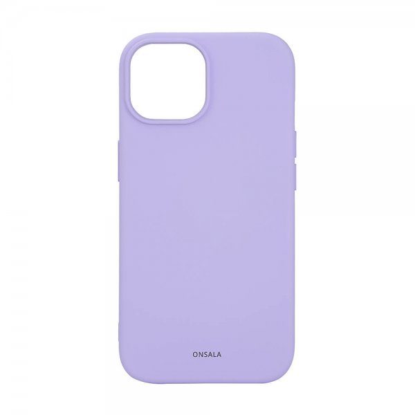 Onsala iPhone 15 Silicone Touch MagSeries -kuori, violetti