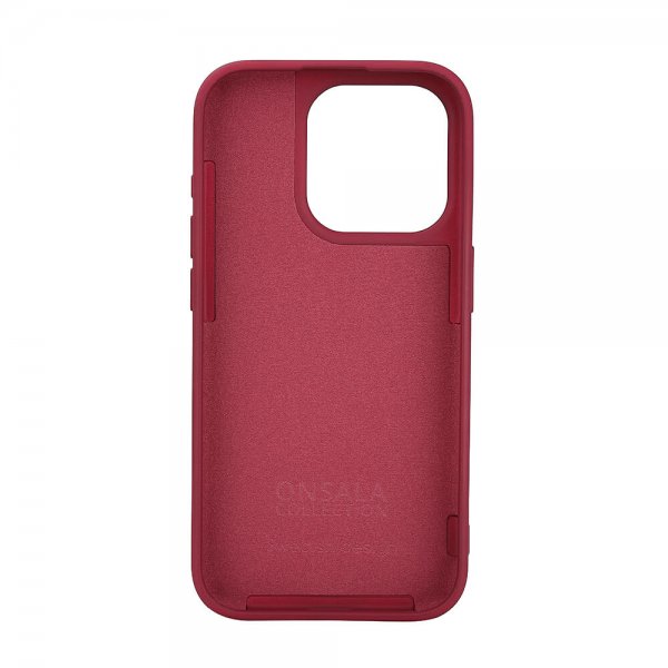 Onsala iPhone 15 Pro -silikonikuori, Touch MagSeries, tummanpunainen
