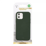 Onsala iPhone 12/iPhone 12 Pro Kuori Silikonituntuma Oliivinvihreä