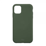 Onsala iPhone 11 -suojakuori silikonituntumalla, Olive Green