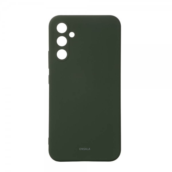 Onsala Samsung Galaxy A35 Kuori Silikonituntuma Oliivinvihreä