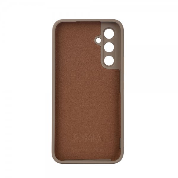 Onsala Samsung Galaxy A55 -silikonikuori, ruskea