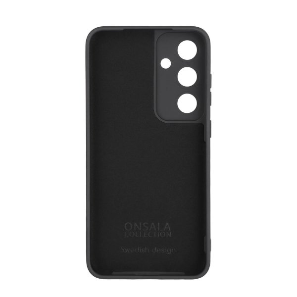 Onsala Samsung Galaxy S24 FE Kuori Silikonituntuma Musta