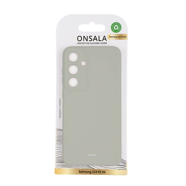 Onsala Samsung Galaxy S24 FE Kuori Silikonituntuma Concrete