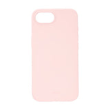 Onsala iPhone 16e/17e -kuori, silikonituntuma, Chalk Pink