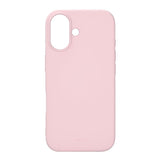 Onsala iPhone 17 -kuori, silikonituntuma, Chalk Pink