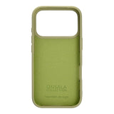 Onsala iPhone 17 Pro -kuori silikonituntumalla, lime