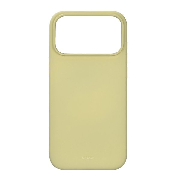 Onsala iPhone 17 Pro Max Kuori Silikonituntuma Lime