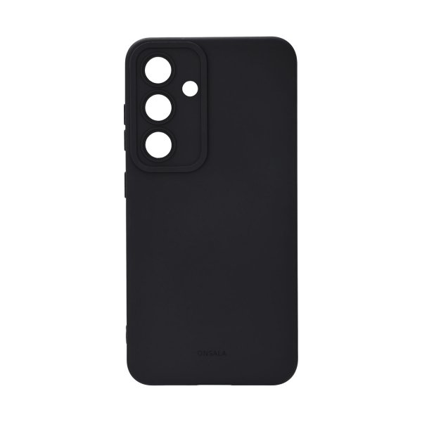Onsala Samsung Galaxy S26 -suojakuori, silikonituntu, musta