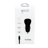 Gear Autolaturi 1xUSB 1A Micro-USB-kaapeli 1m Musta