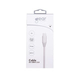 Gear USB-A–USB-C-latauskaapeli 2 m, valkoinen