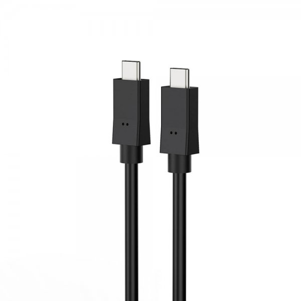 Gear USB-C–USB-C 3.1 100 W -kaapeli 1,5 m musta